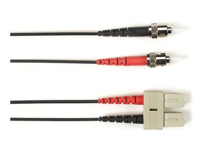 Black Box - Patch cable - TAA Compliant - ST multi-mode (M) to SC multi-mode (M) - 10.1 m - fiber optic - 62.5 / 125 micron - FOLZH62-STSC-BL-33