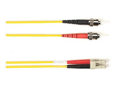 Black Box - Patch cable - TAA Compliant - ST single-mode (M) to LC single-mode (M) - 0.91 m - fiber optic - 9 / 125 micron - FOCMRSM-STLC-YL-3