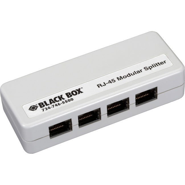 Black Box RJ45 Shielded Mod Splitter 1RJ45/4RJ45 A Pin FM810-R2
