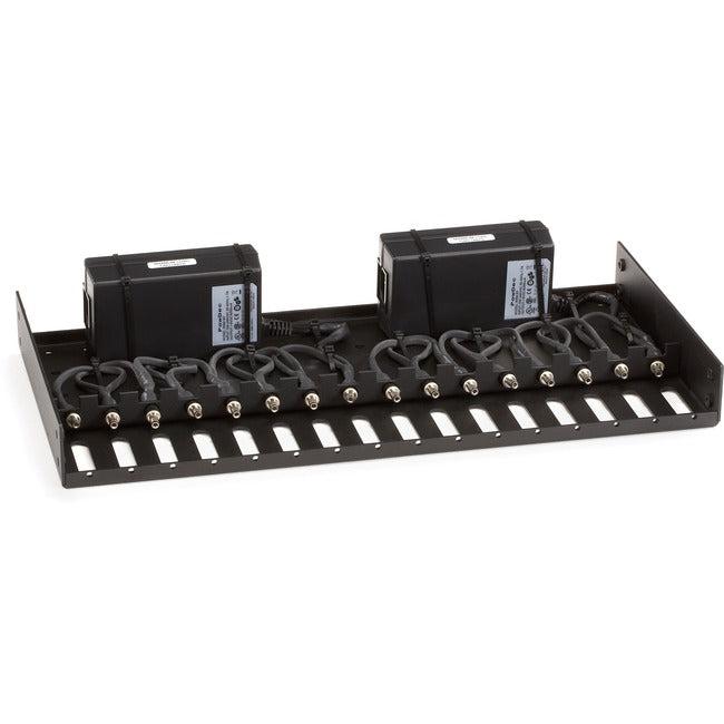 Black Box Rackmount Tray for LBHxxxA,LE15xxA,and LP004A Series,with (2) 9-V Power Supplies LH1505P-RACK-2-9-V