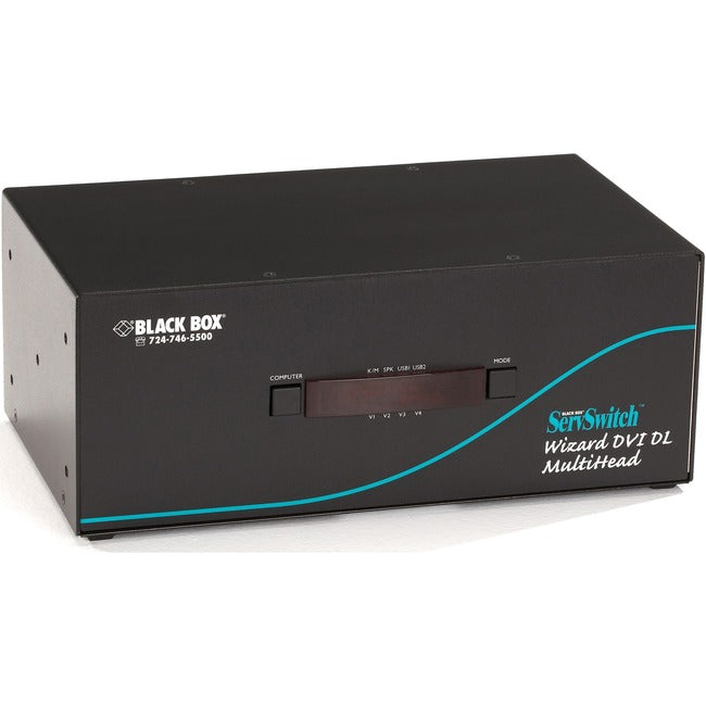Black Box ServSwitch Wizard Dual-Link DVI with USB True Emulation KV2204A