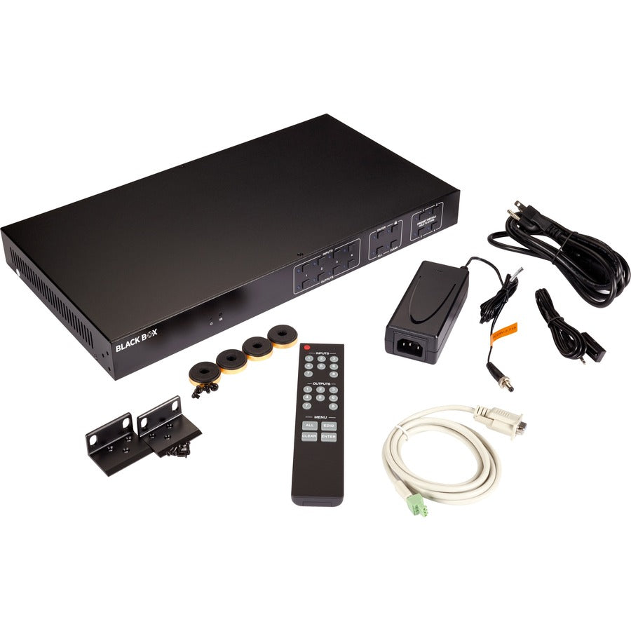 Black Box Video Matrix Switcher - HDMI 2.0 AVS-HDMI2-4X4-R2