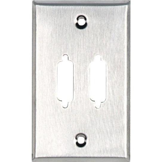 Black Box Wallplate - DB15, Single-Gang