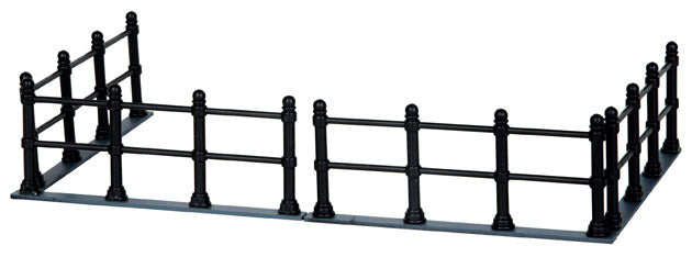 Black Canal Fence - 4 Piece Set