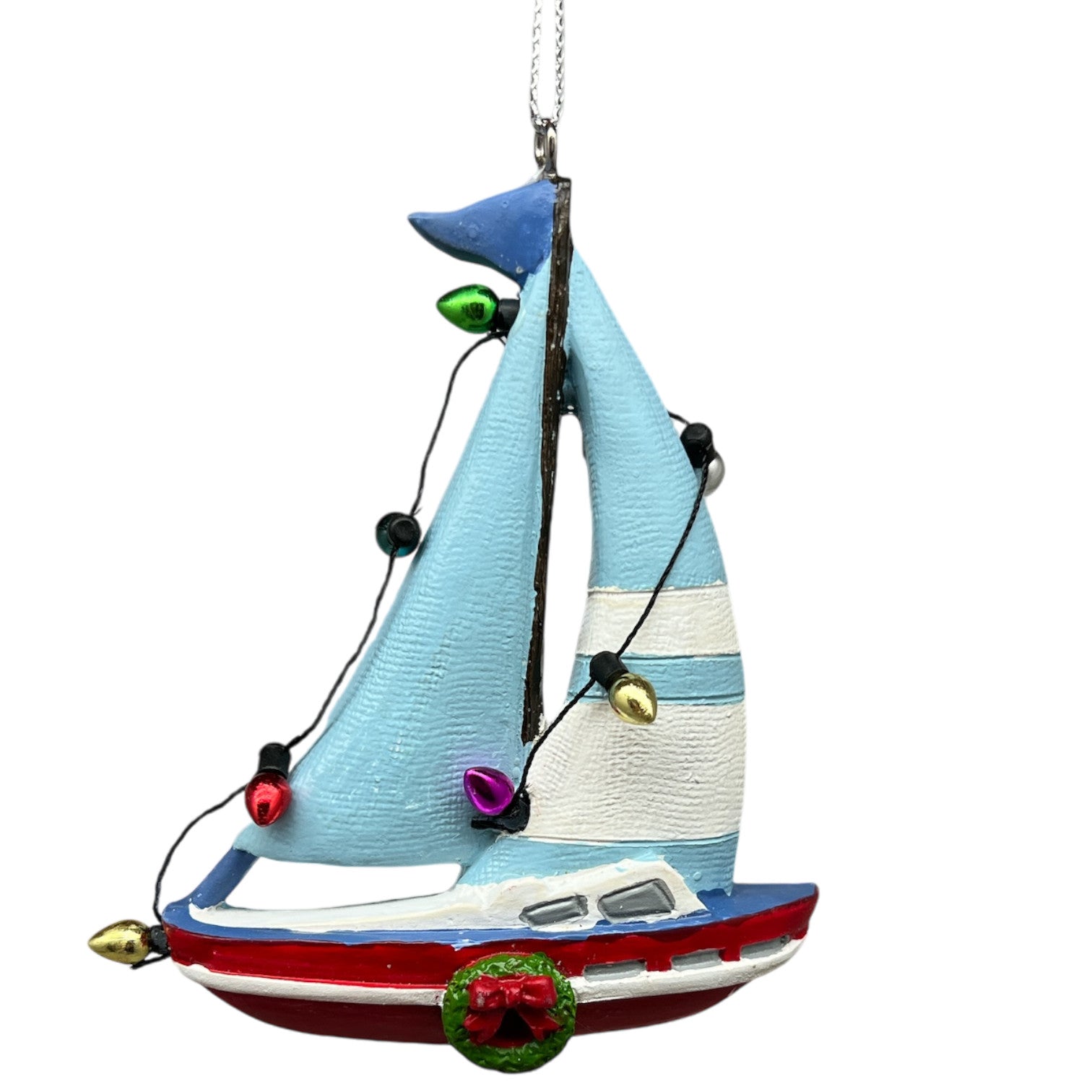 Blue Sailboat Ornament