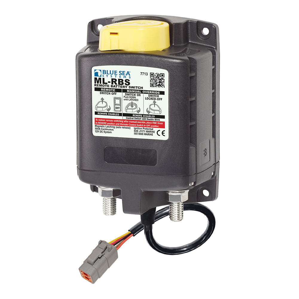 Blue Sea 7713100 ML-RBS Remote Battery Switch w/Manual Control Auto Release & Deutsch
