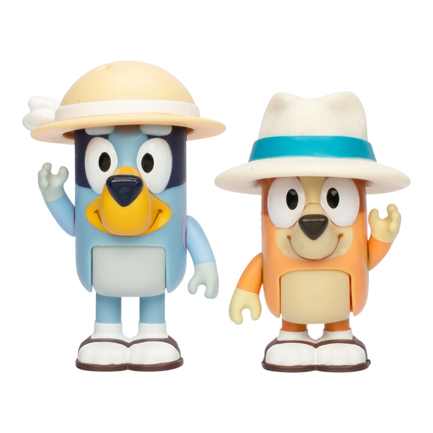 Bluey 2-Pack Figurine Set - On Holiday