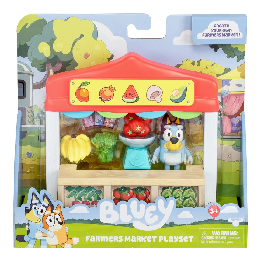 Bluey Farmers Market Mini Playset