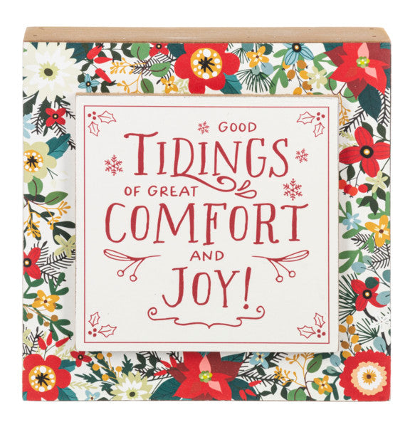 Botanical Art Block Decor -