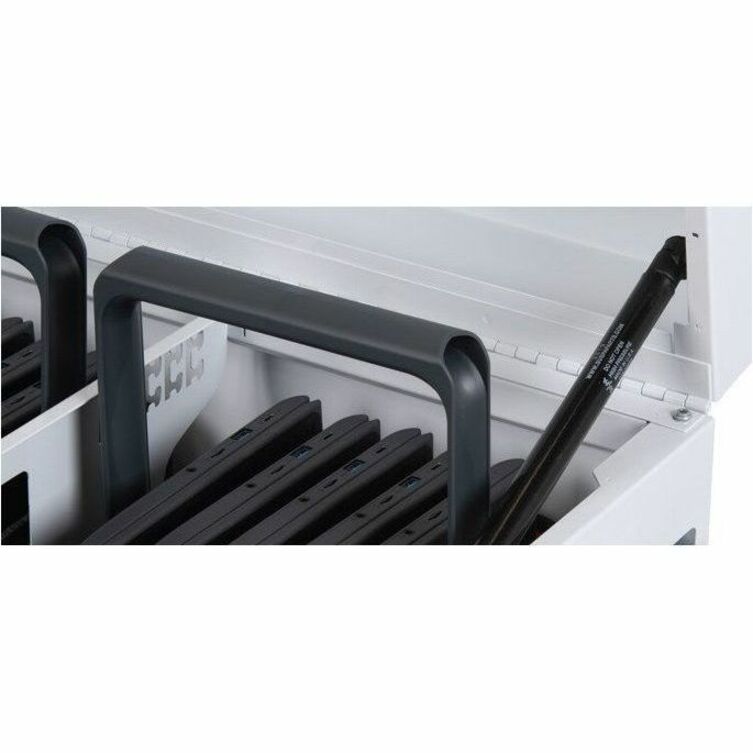 Bretford CUBE Toploader Cart with Caddies Pre-Wired - TVTL30CADUSB - 4 Casters - Arctic