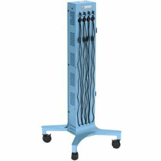 Bretford CUBE Tower Pre-Wired Mobile Charging Station - 4 Casters - Steel - 16" Width x