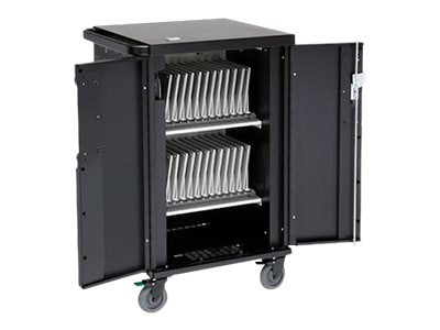 Bretford CoreX TCOREX36B - With rear doors - cart (charge only) - for 36 tablets / notebooks - lockable - concrete - screen size: TCOREX36B-CT