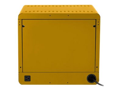 Bretford Cube Micro Station Pre-Wired TVS10USBC - Cabinet unit - for 10 notebooks/tablets - lockable - welded steel - mustard TVS10USBC-MUS