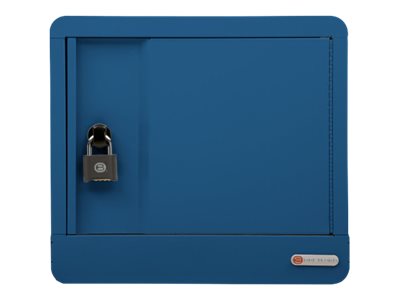 Bretford Cube Micro Station Pre-Wired TVS10USBC - Cabinet unit - for 10 notebooks/tablets - lockable - welded steel - topaz - TVS10USBC-TZ