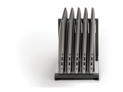 Bretford Cube Micro Station TVS16PAC - Cabinet unit - for 16 tablets / notebooks - lockable - steel - platinum - screen size: TVS16PAC-PM