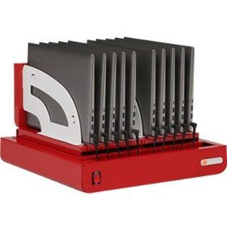 Bretford Cube Micro Tray Portable Device Management Cart Red