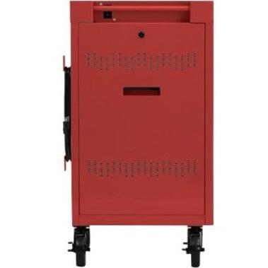 Bretford Cube Mini Portable Device Management Cart Red