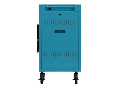 Bretford Cube Mini TVCM24USBC - Cart (charge only) - pre-wired - for 24 tablets / notebooks - lockable - steel - pacific blue TVCM24USBC-PA