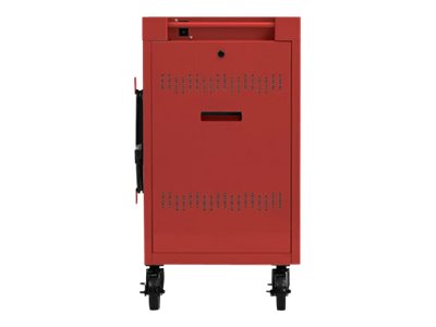 Bretford Cube Mini TVCM24USBC - Cart (charge only) - pre-wired - for 24 tablets / notebooks - lockable - steel - red - screen TVCM24USBC-RED