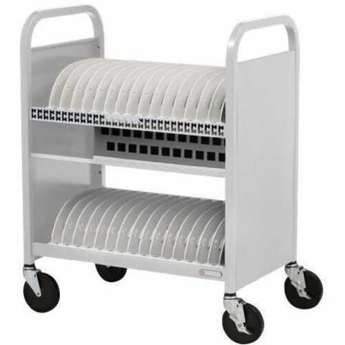Bretford Cube Transport Cart Portable Device Management Cart White
