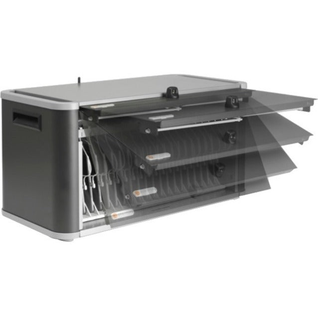 Bretford He406Bg2 Portable Device Management Cart/Cabinet Portable Device Management Cabinet Black