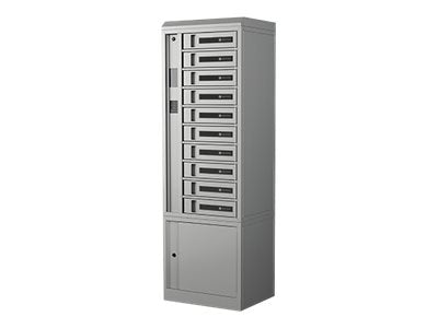 Bretford TechGuard Connect TCLAUS500EFFF - Cabinet unit (charge only) - for 10 notebooks/tablets/cellular phones - lockable -