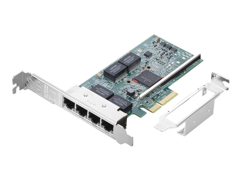 Broadcom BCM5719-4P - Network adapter - PCIe 2.1 x4 low profile - Gigabit Ethernet x 4 - for ThinkPad L15 Gen 4; ThinkStation 4XC1K80847
