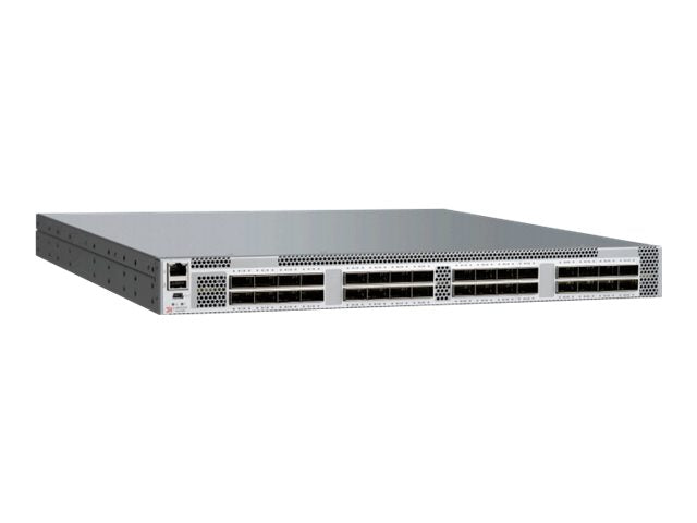 Brocade SLX 9240-32C-DC-F - Switch - managed - 32 x 100 Gigabit QSFP28 / 40 Gigabit QSFP+ (breakout compatible) - front to back BR-SLX-9240-32C-DC-F