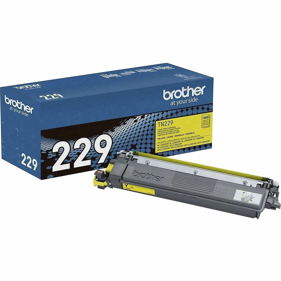 Brother Genuine TN229Y Standard Yield Yellow Toner Cartridge - Laser - Yellow - Standard Y