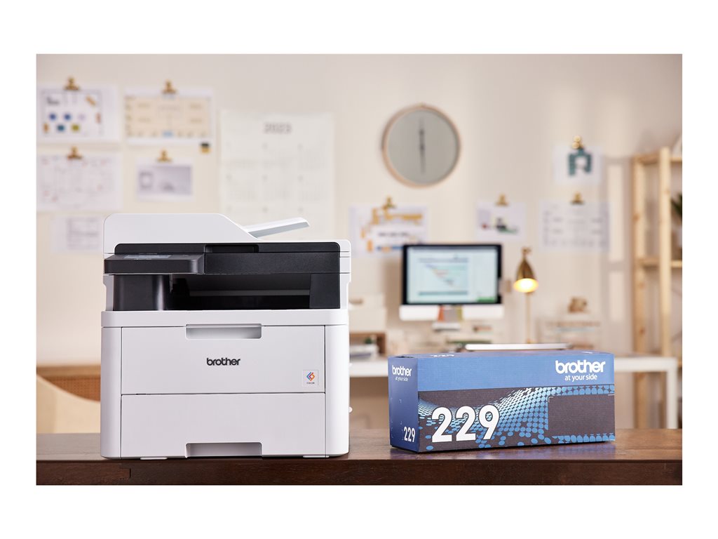 Brother MFC-L3720CDW - Multifunction printer - color - LED - A4/Legal (media) - up to 19 ppm (copying) - up to 19 ppm