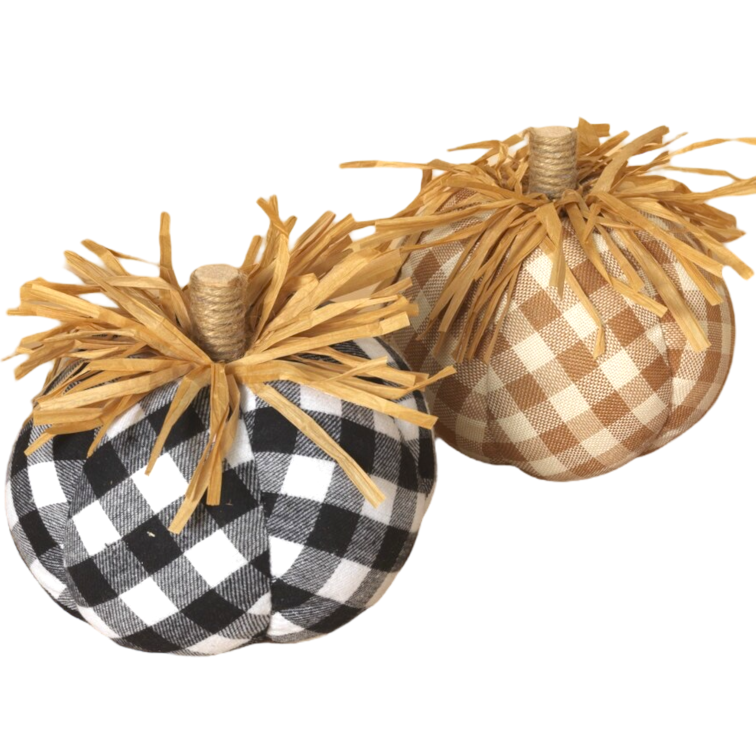 Buffalo Check Plush Pumpkin -