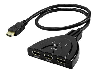 Bytecc HM21-301PT - Video/audio splitter - 3x1, pigtail, 8K@60Hz - 1 x HDMI - desktop