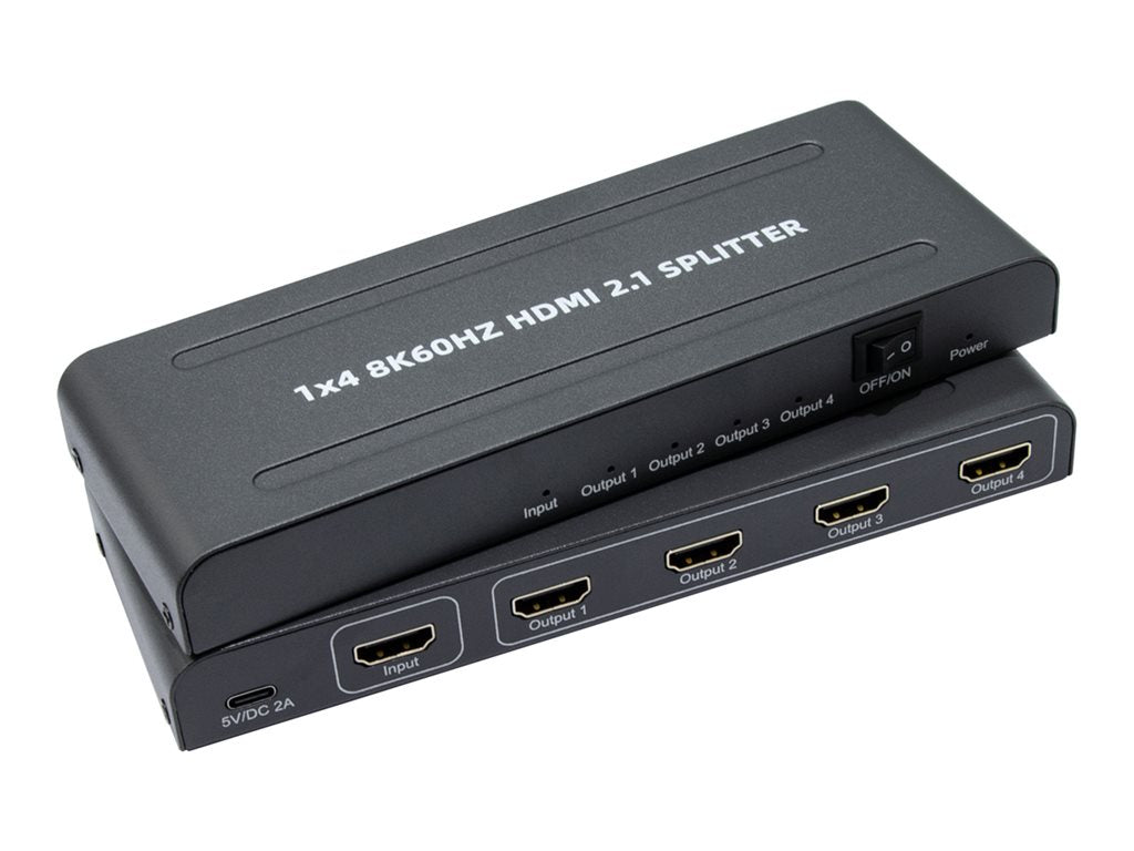 Bytecc HM21-SP104 - Video/audio splitter - 8K - 4 x HDMI - desktop