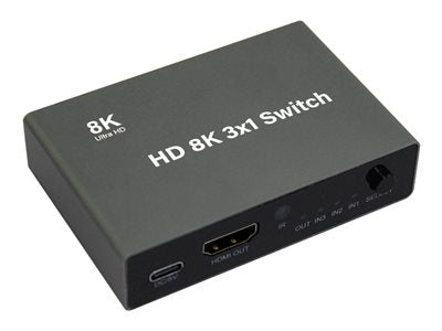 Bytecc HM21-SW301 - Video/audio switch - 8K, 3x1 - 1 x HDMI - desktop