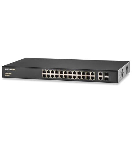C-100 24 Port Fast Ethernet PoE+ Switch SIG-FO-SC10020