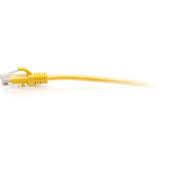 C2G 15ft Cat6a Snagless Unshielded (UTP) Slim Ethernet Cable - Cat6a Slim Network Patch Cable - PoE - Yellow C2G30172
