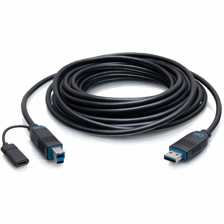 C2G 15ft USB A to USB B Active Optical Cable - USB A to B AOC Cable - USB 3.2 Gen 2 - C2G30084