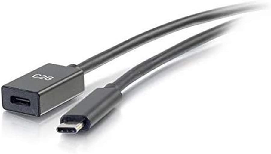C2G 1Ft Usb C Extension Cable - 5G 3A - Male To Female - Usb Type C Extension Ca