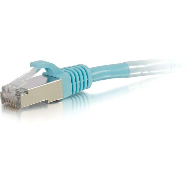 C2G 20Ft Cat6A Snagless Shielded (Stp) Network Patch Cable - Aqua