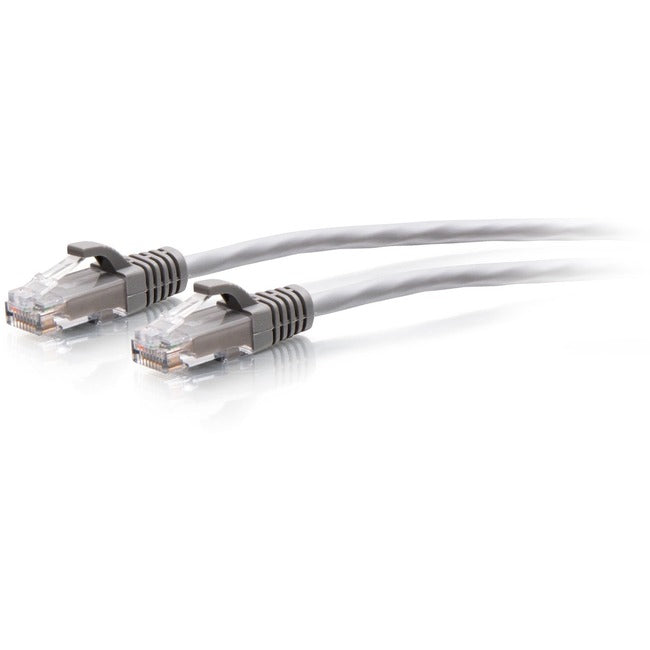 C2G 5ft Cat6a Snagless Unshielded (UTP) Slim Ethernet Cable - Cat6a Slim Network Patch Cable - PoE - Gray C2G30115