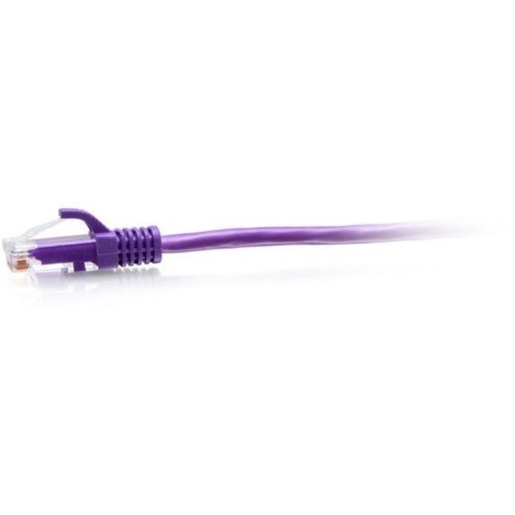 C2G 5ft Cat6a Snagless Unshielded (UTP) Slim Ethernet Cable - Cat6a Slim Network Patch Cable - PoE - Purple C2G30190