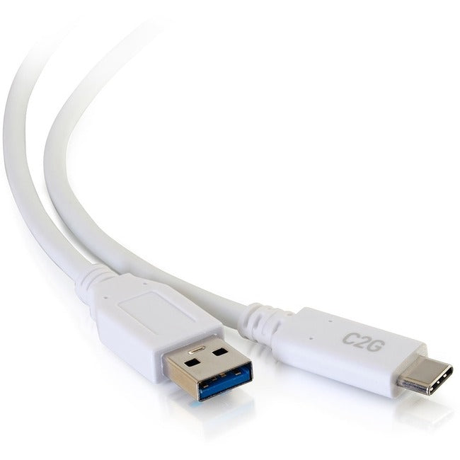 C2G 6Ft Usb 3.0 Usb Type C To Usb A Usb Cable White M/M