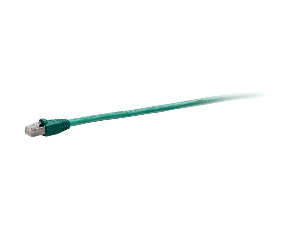 C2G 7ft Cat6 Snagless Shielded Ethernet Cable - TAA Compliant F-Series - Green - Patch cable - TAA Compliant - RJ-45 (M) to RJ-45 C2G43742