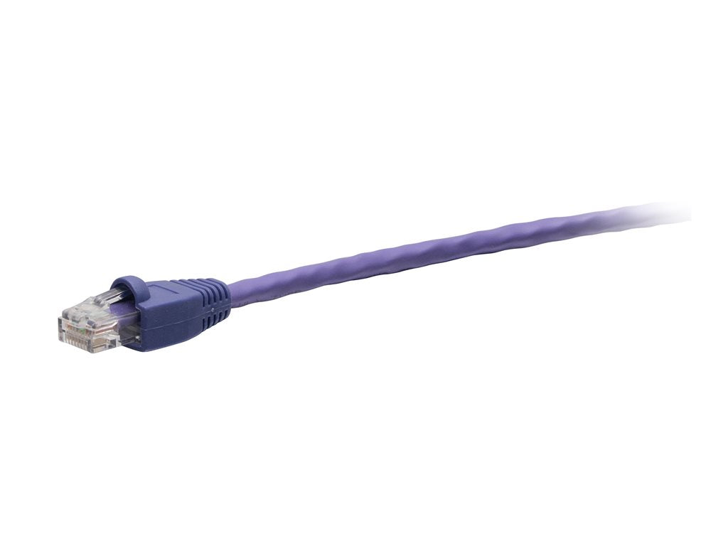 C2G 7ft Cat6 Snagless Unshielded Ethernet Cable - TAA Compliant F-Series - Purple - Network cable - TAA Compliant - RJ-45 (M) C2G43555