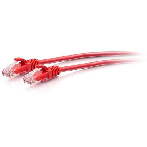 C2G 7ft Cat6a Snagless Unshielded (UTP) Slim Ethernet Cable - Cat6a Slim Network Patch Cable - PoE - Red C2G30163