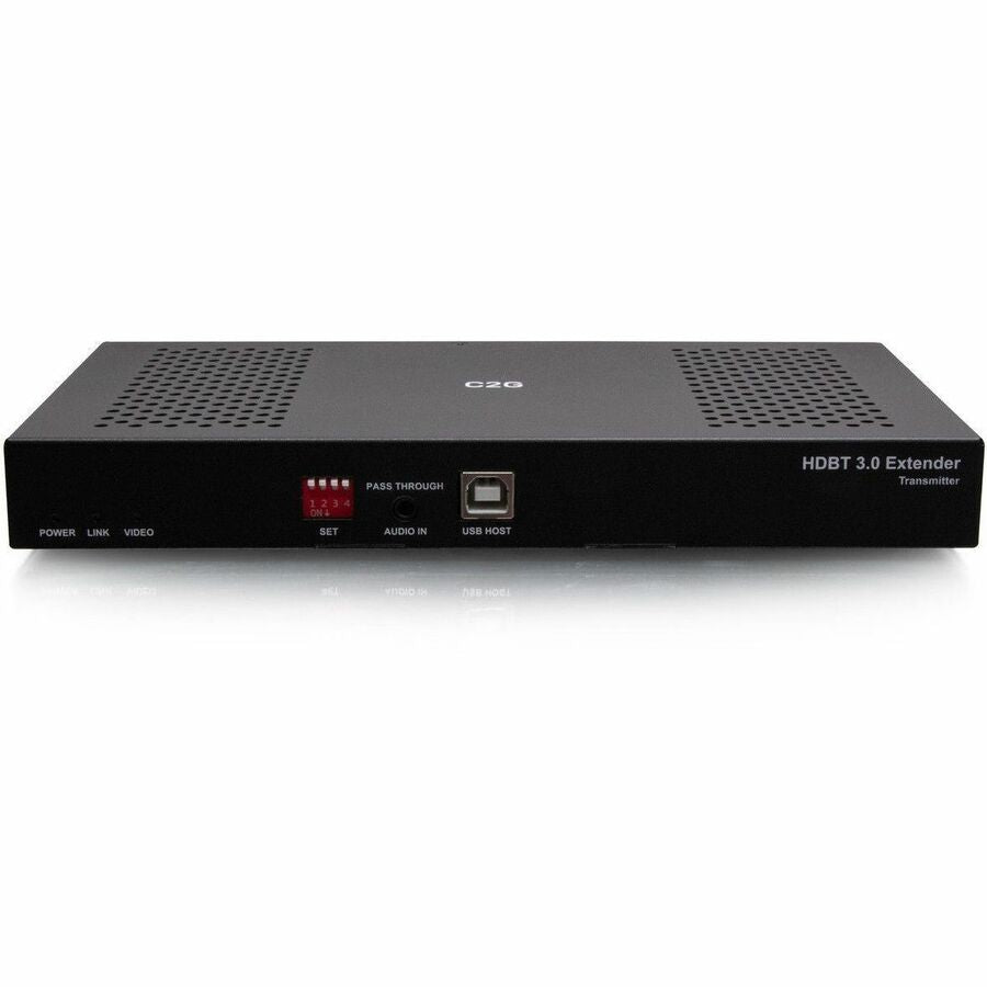 C2G HDMI HDBaseT + USB-B to A + RS232 Over Cat Extender Box TX to Box RX (18Gbps) 4K 60Hz