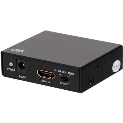 C2G Hdmi Audio Extractor With Toslink, Spdif And 3.5Mm - 4K 60Hz