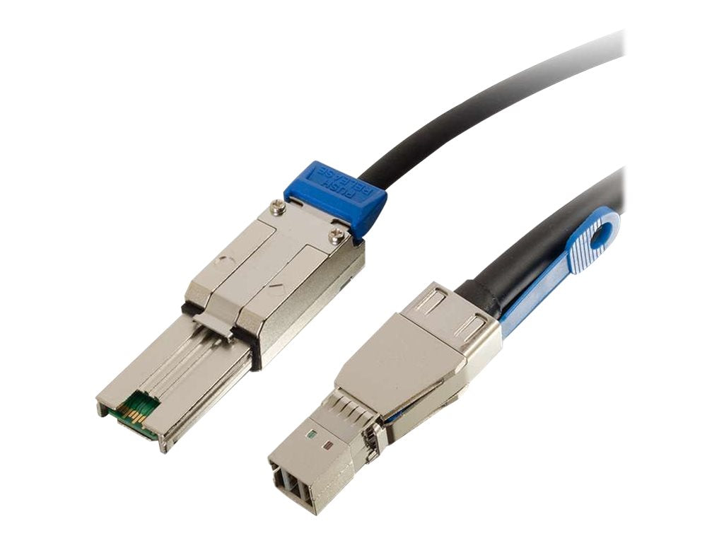 C2G - SAS external cable - SAS 12Gbit/s - 36 pin 4x Mini SAS HD (SFF-8644) (M) latched to 26 pin 4x Mini SAS (M) latched
