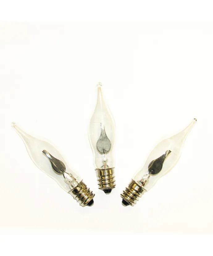 C7 Flicker Flame Bulb - 3 Pack