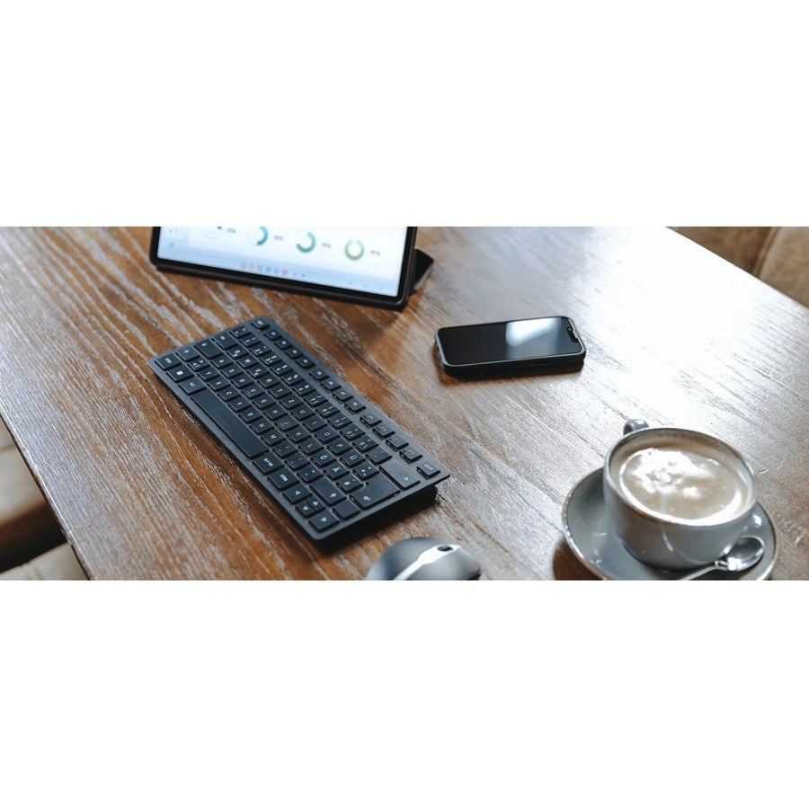 CHERRY KW 9200 MINI Keyboard - Wired/Wireless Connectivity - Bluetooth/RF - 2.40 GHz -